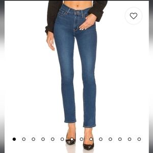 NWOT Levi's 724 High rise straight jeans,carbon dust dark wash‎,28